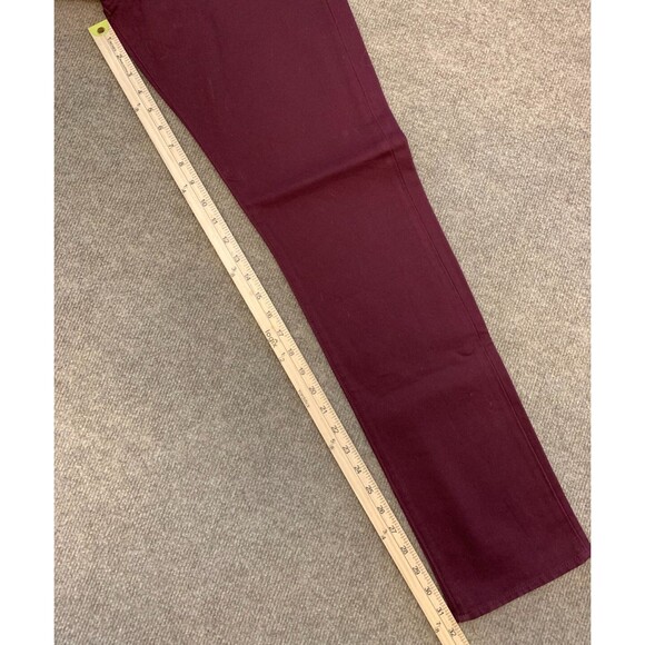 J Crew Jeans Mens 31X32 The Driggs Straight Leg Slim Fit Stretch Brick Red Denim - Picture 7 of 10
